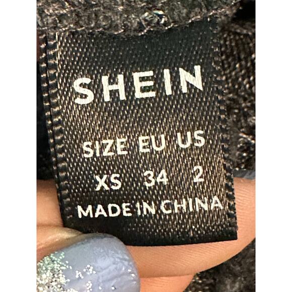 Shein gray knit maxi pencil pull on skirt size 2 - Picture 3 of 15